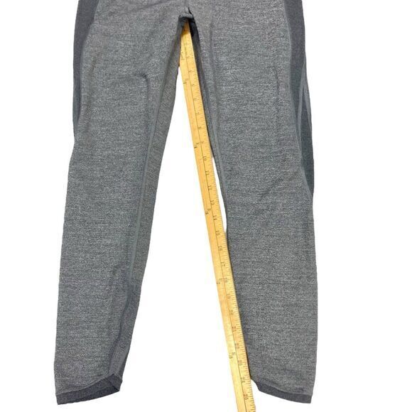Lululemon Leggings Womens Sz 8 Heathered Black Featherlight Tight 7/8 Yoga Pants - Picture 13 of 16